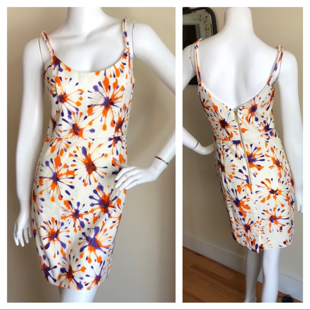 Milly Paint Splatter Print Dress